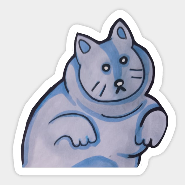 Squishy Cat Sticker by AmeUmiShop